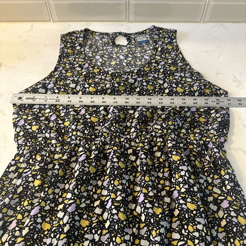Kavu Simone Rock Garden Geo Print Sleeveless Mini Dress Size Large Pockets‎ - Picture 8 of 12